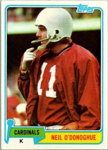 1981 Topps Football Card Neil O'Donoghue St Louis Cardinals sk60133