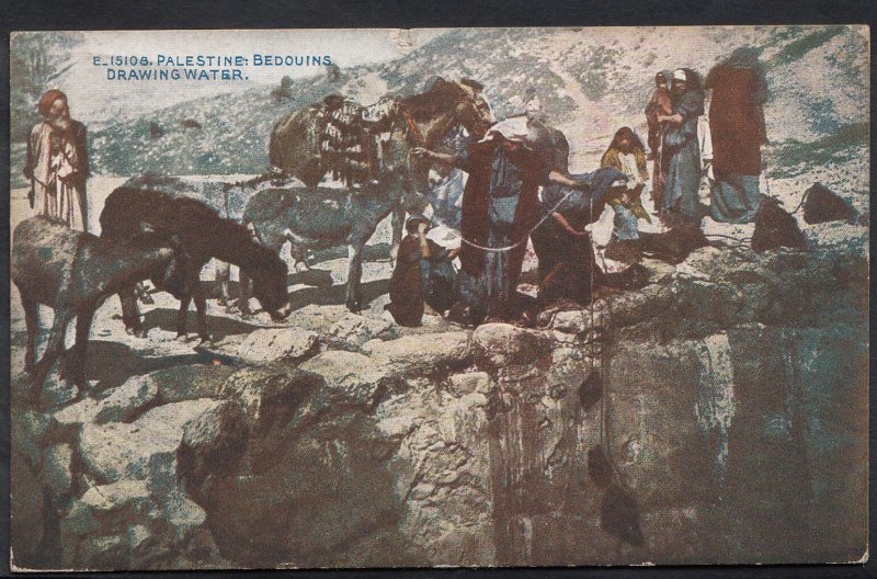 Palestine Postcard - Bedouins Drawing Water    A7104