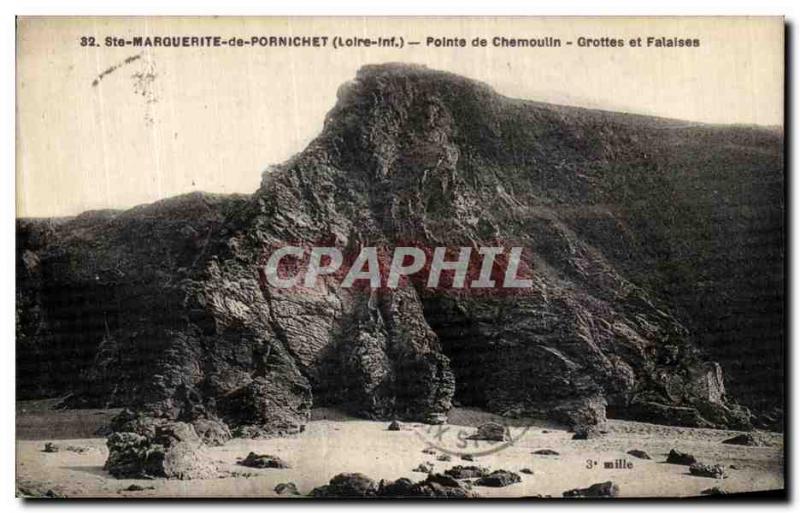 Postcard Old St. Marquerite Pornichet Pointe Chemoulin Caves and Cliffs