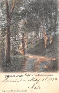 Sweden Old Vintage Antique Post Card Ramlosa brunn Filosofiska gangen 1902