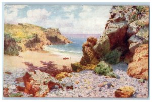 c1910 Charming Spots Coast Scenery Guernsey Oilette Tuck Art Postcard 