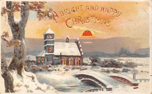 Happy Christmas Hold to Light 1907 