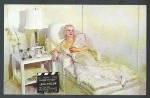 Ca 1950 PPC* JEAN HARLOW IN DINNER AT EIGHT FROM MOVIELAND WAX MUSEUM MINT