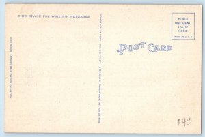 c1940's Airport Terminal Control Tower Classic Cars Road Akron Ohio OH Postcard