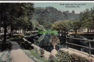 Postcard Park Lake and Irving Cliff Honesdale PA