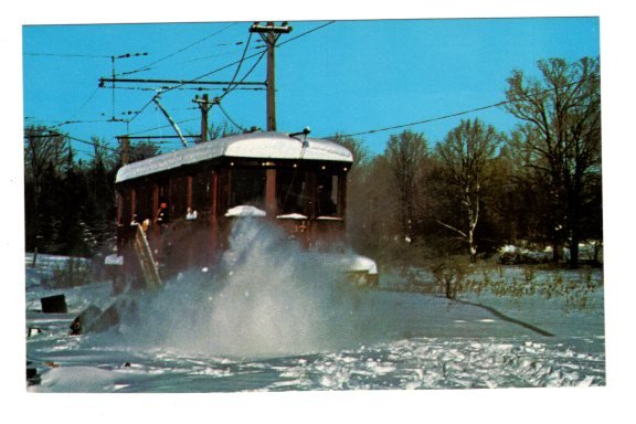 Snow Sweeper, Streetcar Ontario, Clearing Railway Tracks, Rockwood