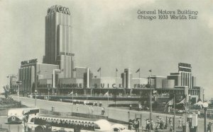 Chicago Expo General Motors Building B&W Postcard Unused