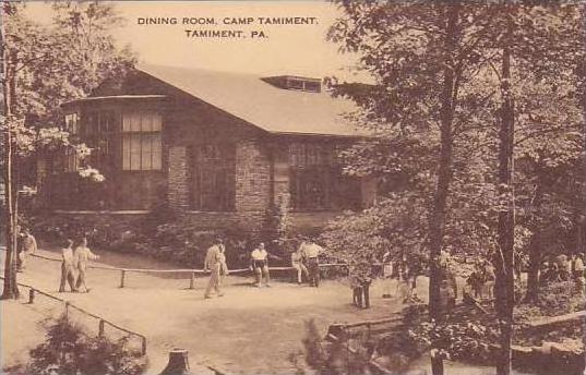 Pennsylvania Tamiment Dining Room Camp Tamiment Artvue