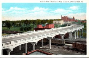 Missouri Springfield Benton and Kimbrough Avenue Viaduct Curteich