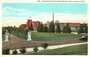 Vintage Postcard 1920's Washington State Penitentiary Walla Walla Washington WA