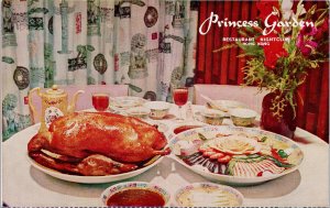 Princess Garden Restaurant Hong Kong China Unused Advertising Postcard H7