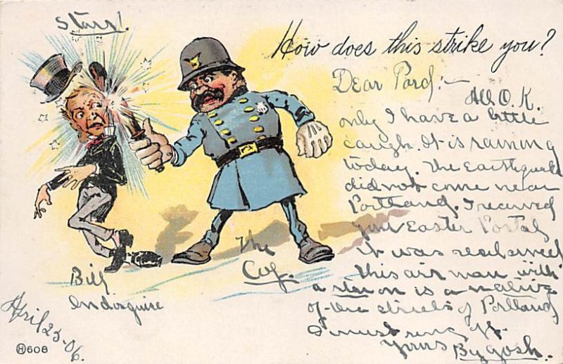 Police Comic Police 1906 writing on front