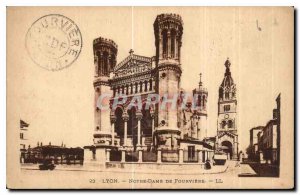 Postcard Old Lyon Notre Dame de Fourviere