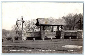 1940 View Of Edmundson Park Oskaloosa Iowa IA RPPC Photo Posted Vintage Postcard