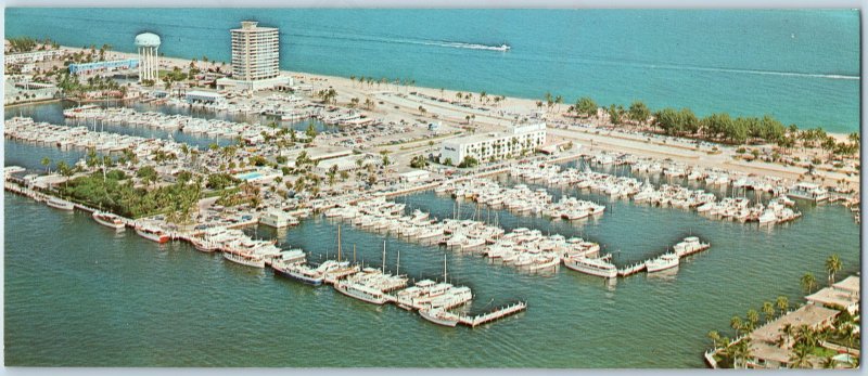 c1970s Fort Lauderdale, FL Bahia Mar Hotel Marina Harbor Chevway Oversized PC 3R