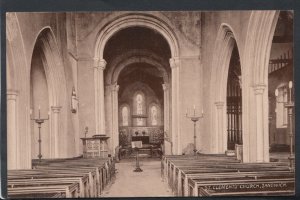 Kent Postcard - Interior of St Clement's Church, Sandwich    T2501