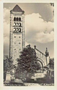 WASHINGTON DC~NATIONAL PRESBYTERIAN CHURCH-CONN @ N STREET-REAL PHOTO POSTCARD