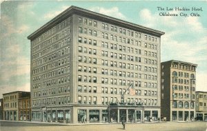 C-1910 Oklahoma City Lee Huckins Hotel roadside Kress Postcard 22-11710