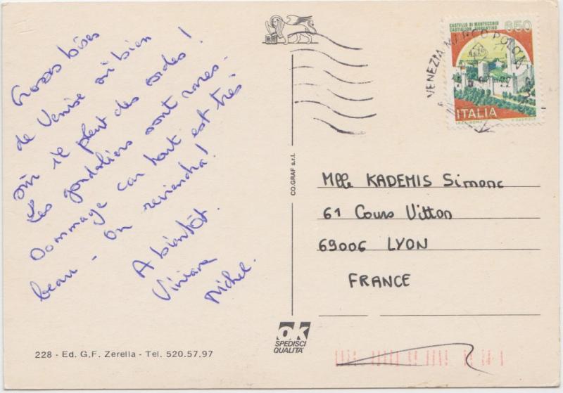 Saluti da VENEZIA, Venice, used Postcard