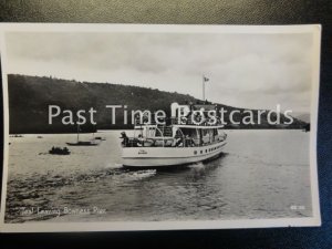 Cumbria LAKE DISTRICT The Ferry 'TEAL' Leaving Bowness Pier - Old RP Postcard