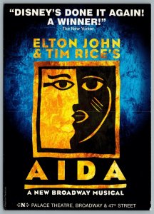 Postcard Theatre c2000s Elton John & Tim Rice’s Aida Musical Palace Theatre NYC