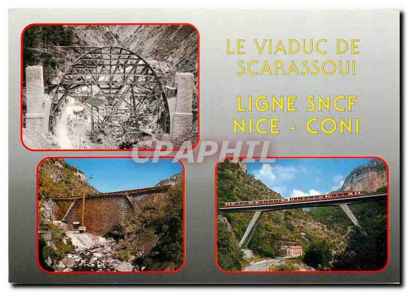 Modern Postcard The Viaduct Scarassoui Lgne Nice Cuneo