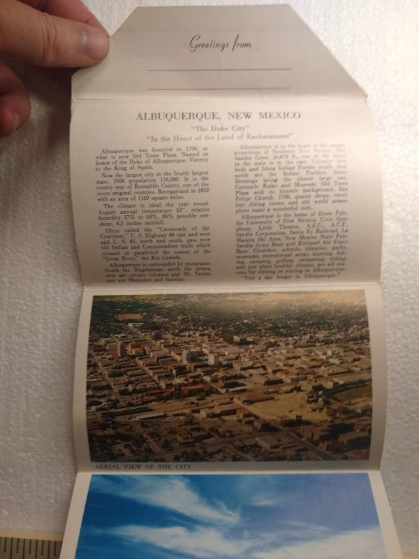 Postcard Folder Albuquerque, New Mexico