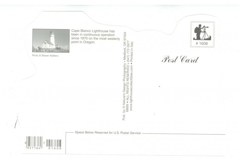 OR - Cape Blanco Lighthouse (continental size, die-cut)