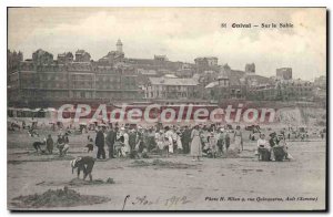 Old Postcard Onival On The Sand