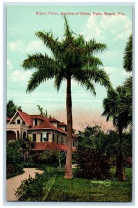 c1910 Royal Palm Garden of Eden Palm Beach Florida FL Antique Postcard
