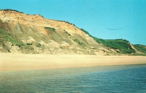 Vintage Postcard Highland Cliffs Sea Side National Shore Cape Cod Massachusetts