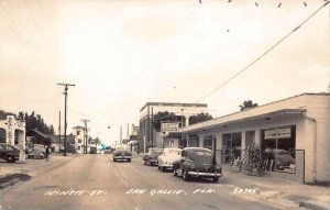 RPPC NINTH STREET EAU GALLIE FLORIDA REAL ESTATE REAL PHOTO POSTCARD (c. 1950s)