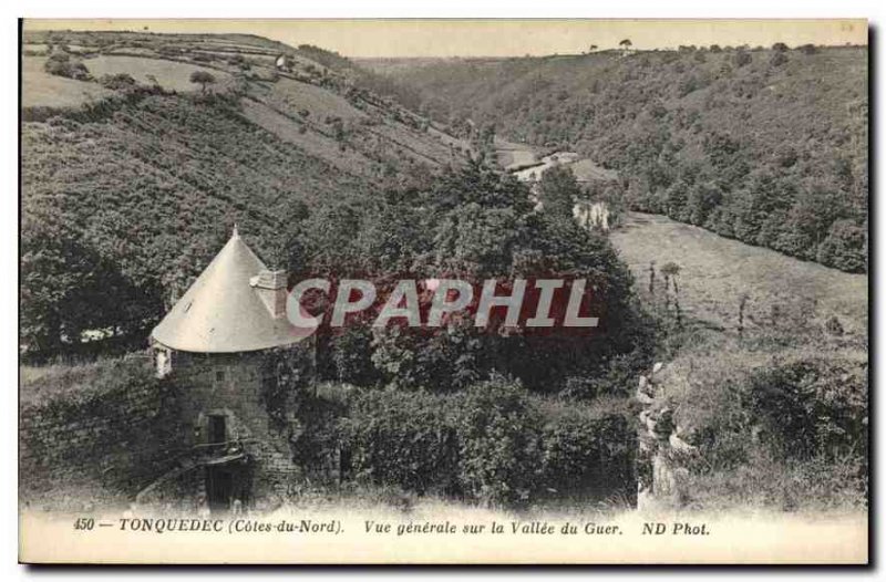 Postcard Old Tonquedec (N C) General view of the Valley of Guer