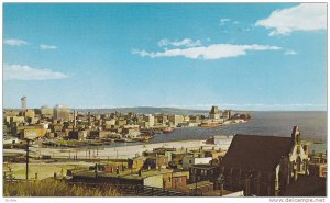 View of the Harbour and City Skyline, From Cliffs of Fort Howe, Saint John, N...