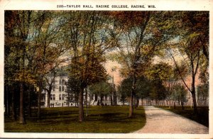 Wisconsin Racine Taylor Hall Racine College 1921