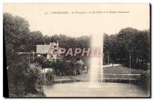 Postcard Old Strasbourg I & # 39Orangerie Jet D & # 39Ean And The Alsatian House