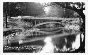 Maryland Green Ridge 15 Mile Bridge US 40  1940s Postcard 22-1374