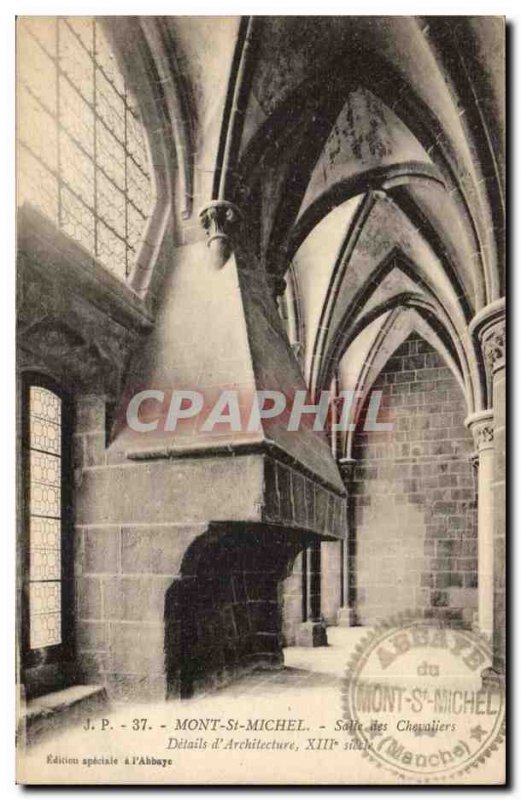 Mont St Michel - Details of & # 39Architecture XIII century - Old Postcard