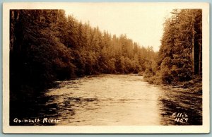 RPPC Quinault River Quinault Washington WA Ellis Photo 459 UNP Postcard F16