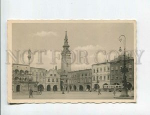 472790 Czech Republic Novi Jicin central square bus Vintage photo postcard