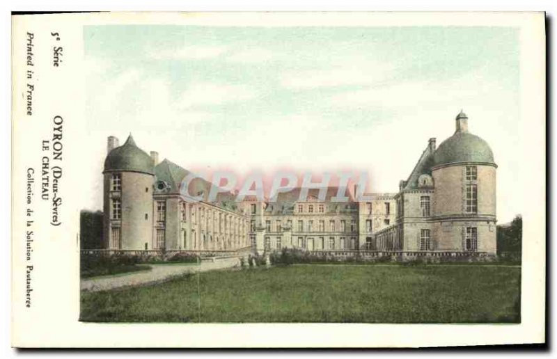 Postcard Old Oyron Deux Sevres the castle collection of Pautauberge solution