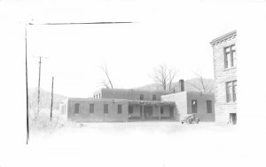 H85/ Mora New Mexico RPPC Postcard c1940s Court House Building 227