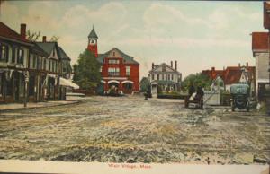 WEIR VILLAGE MA Street Scene c1910 Postcard