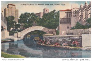 Texas San Antonio The Beautiful San Antoio River 1950