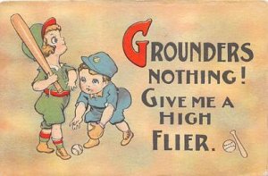 Grounders Nothing Grounders Nothing Baseball 1907 minor corner wear, postal u...