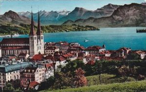 Switzerland Luzern und die Alpen 1957