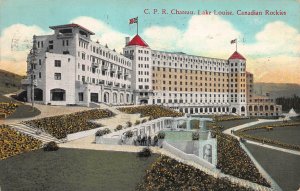 C. P .R. Chateau, Lake Louise, Canadian Rockies, Early Postcard, Used in 1934