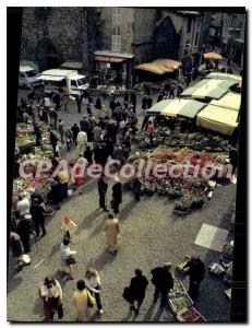 Postcard Old Saint Flour Cantal A walking day