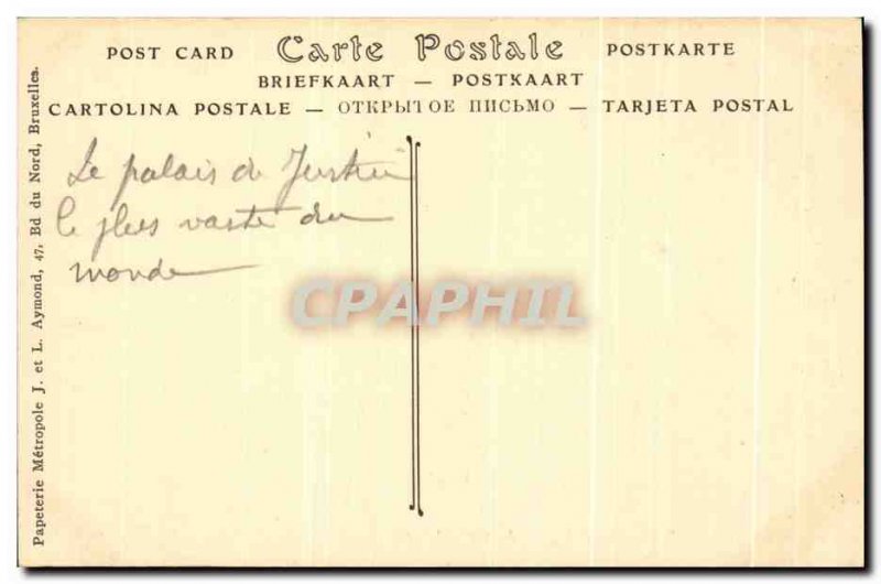 Old Postcard The Brussels courthouse