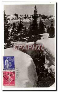 Old Postcard The Winter Sports Tarentaise Courchevel Le Praz de Saint Bon Pra...